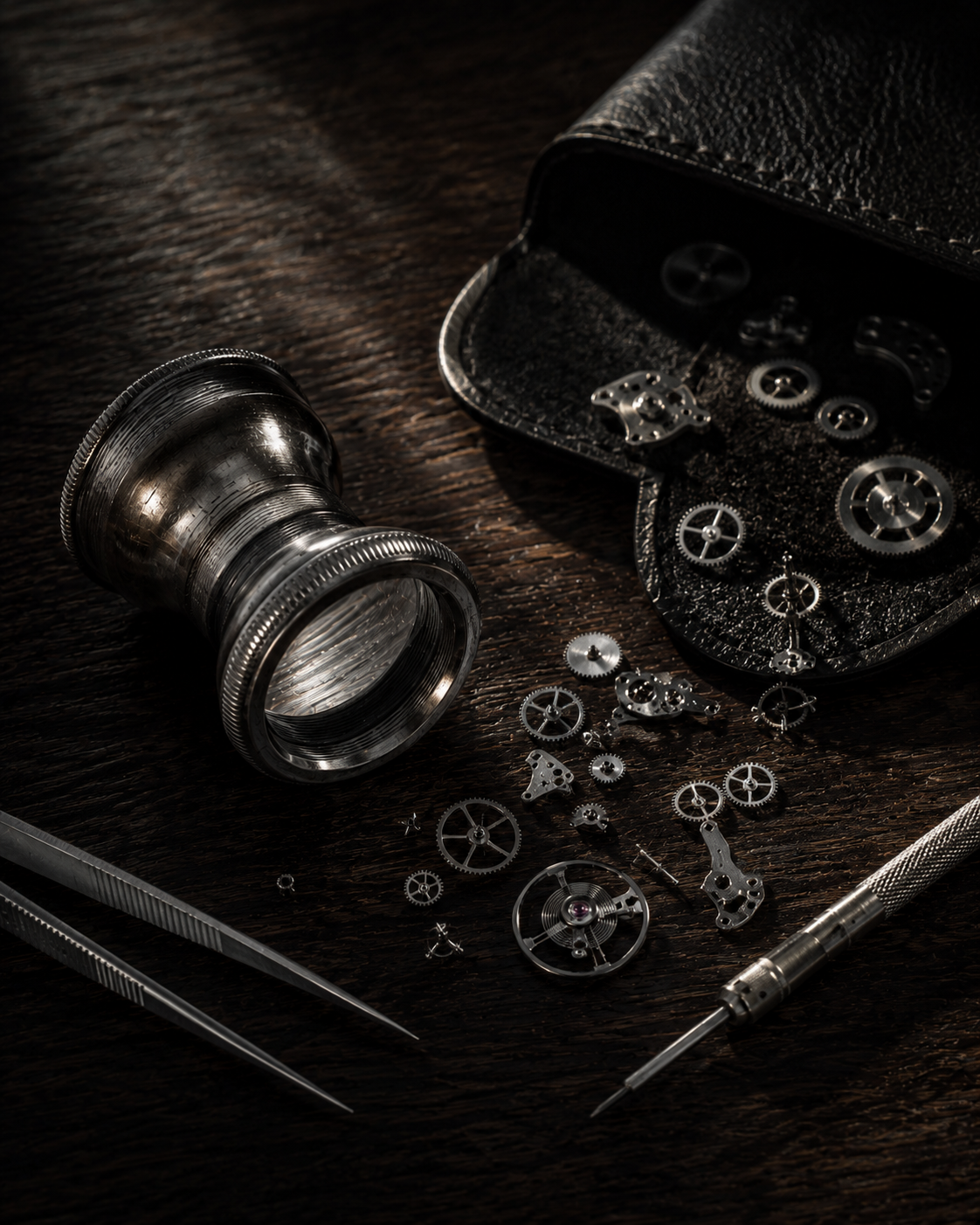 A watchmaker's atelier workspace